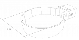 Чертеж Хомут трубы Kliker